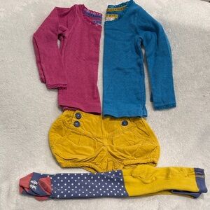Mini Boden Pink, Blue, and Yellow Kids Set